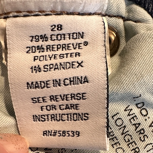 EVEREVE Denim Trousers, high waist button fly, size 28. Like new! - Picture 6 of 7